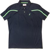Australian Tennis Polo - Navy Blauw - Groen - Maat XL (54)