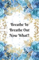 Breathe In Breathe Out Now What? Anxiety Goal Setting 12 Month Planner Journal Notebook