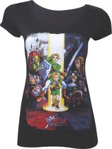 ZELDA - T-Shirt Ocarina Of Time - Black - GIRLS (L)