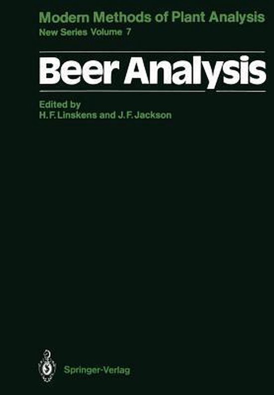 Beer Analysis 9783642832123 Boeken