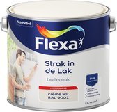 Flexa Strak in de Lak Hoogglans - Buitenverf - crème wit - 2,5 liter