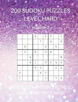 200 Sudoku Puzzles Level Hard Volume 2