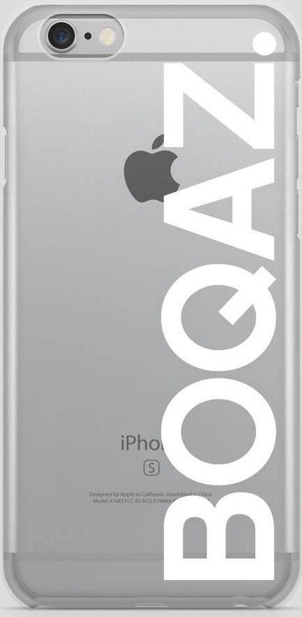 BOQAZ. iPhone 6 hoesje - logo boqaz wit