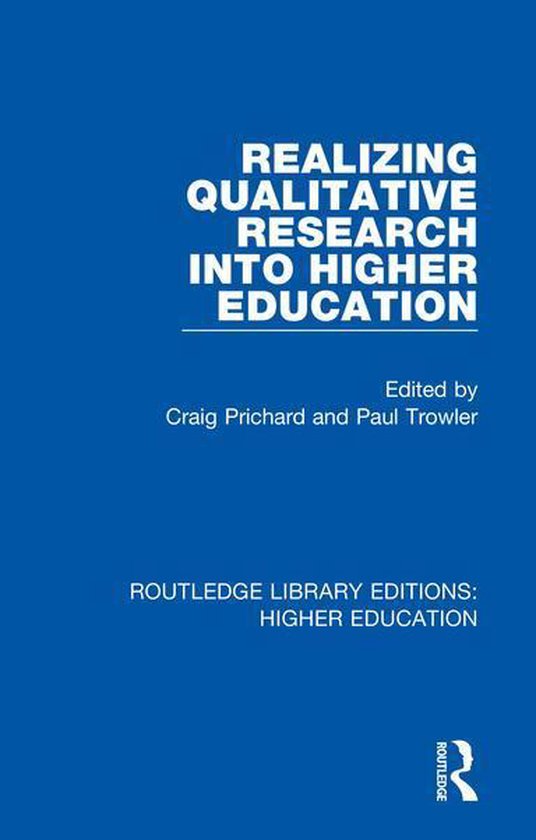 Routledge Library Editions: Higher Education - Realizing Qua ... - cover