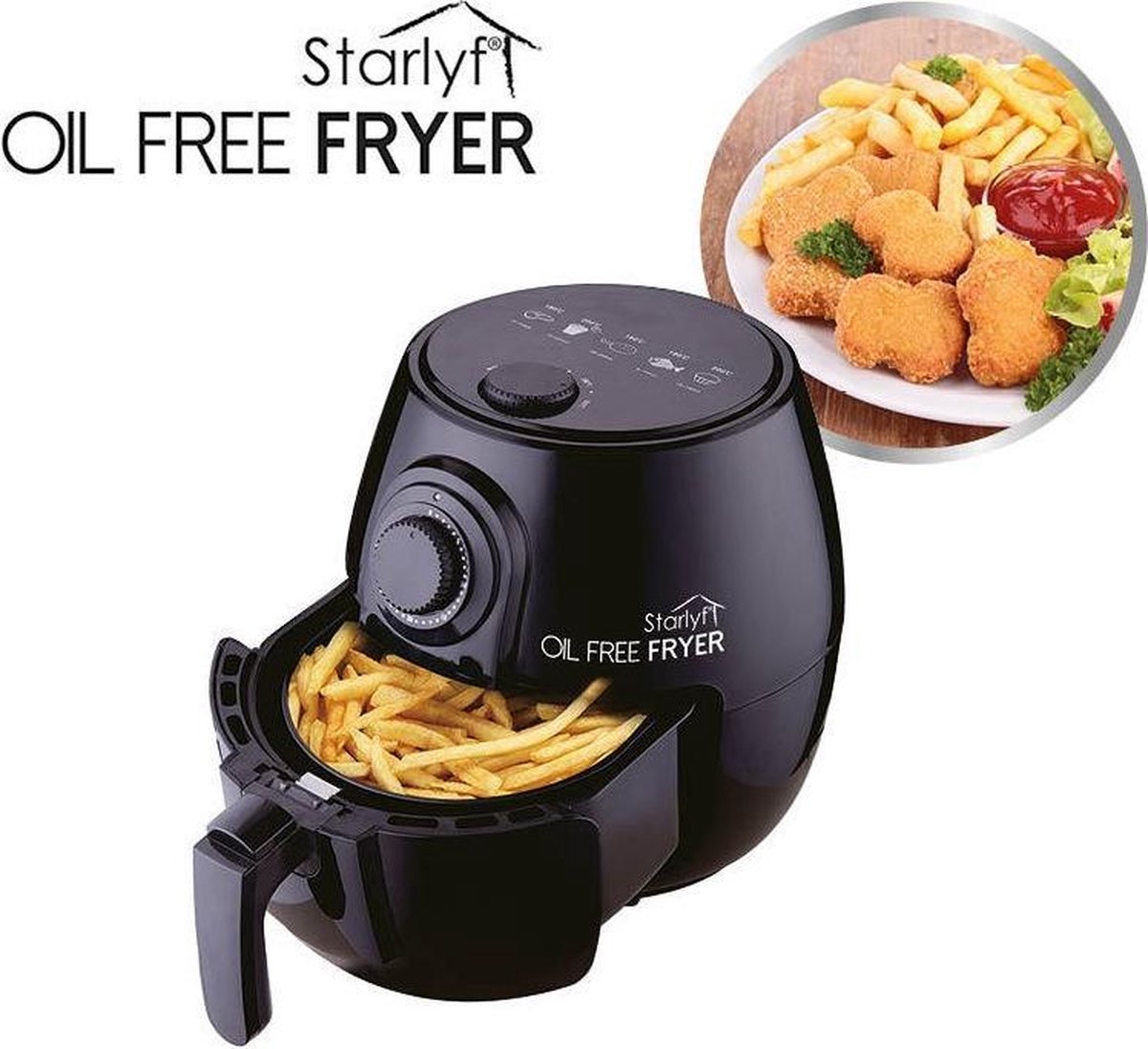 Starlyf Oil Free Fryer Frietpan - Airfryer