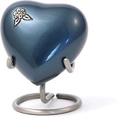Urnencenter Artisan Indigo Hartjes urn - Urn - Urn voor as - Urn hart - Urn Hond - Urn Kat - Urn Deelbewaring - Mini Urn - Kunstobject