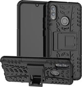 Rugged Hybrid hoesje voor Huawei P Smart Plus 2019 - zwart