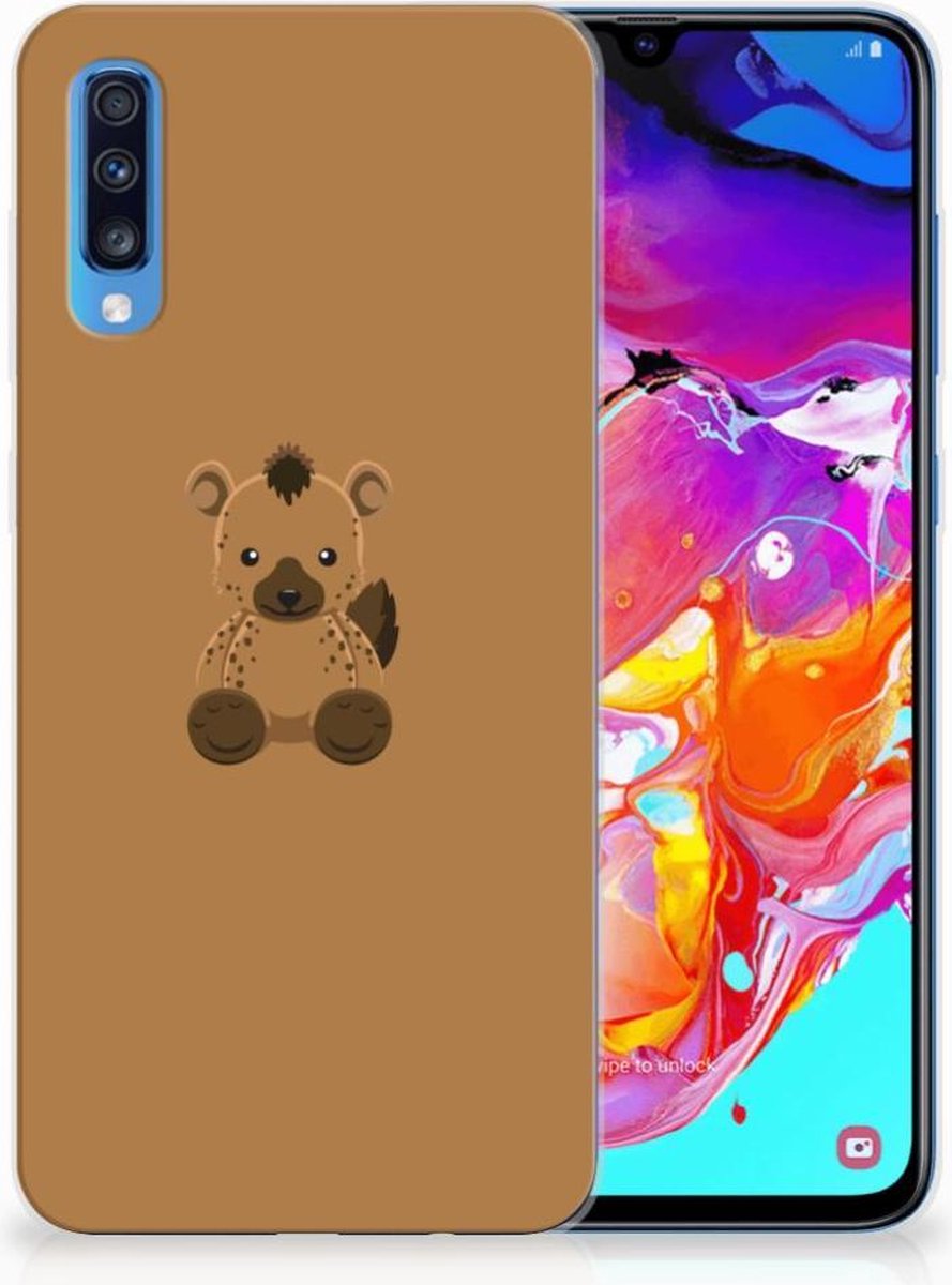 Samsung Galaxy A70 Telefoonhoesje met Naam Baby Hyena