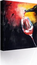 Sound Art - Canvas + Bluetooth Speaker Pouring A Glass Of Wine (41 x 51cm)