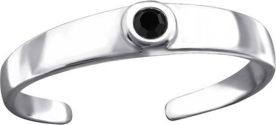 Montebello Ring Aleishka Black - 925 Zilver E-Coating - Teen - 3mm