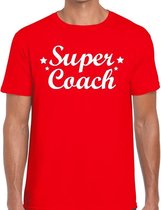 Super Coach cadeau t-shirt rood voor heren XL