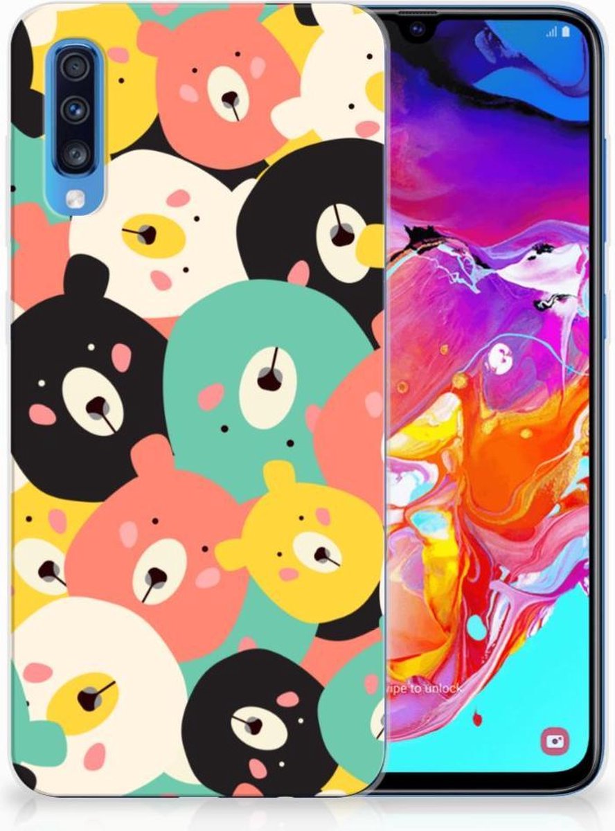 Samsung Galaxy A70 Telefoonhoesje met Naam Bears