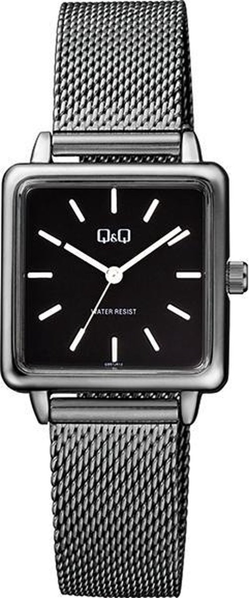 QQ vierkant dames horloge zwart QB51J412