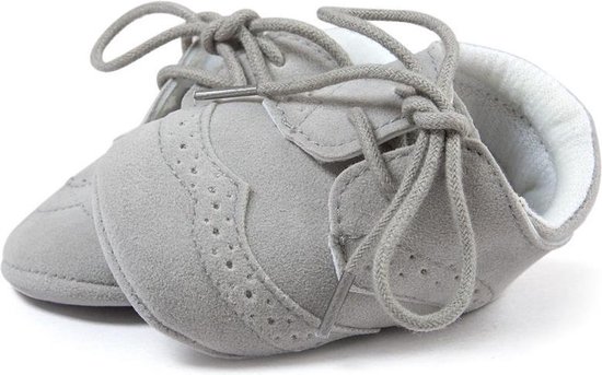 Amazon Schoenen Instappers 3-7 UK kind eerste wandelaars antislip peuter schoenen Leren baby casual schoenen Lichtgrijs Baby Jongens Meisjes instapper rubberen zool sneakers 