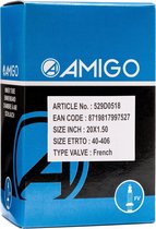 AMIGO Binnenband - 20 inch - ETRTO 40-406 - Frans ventiel