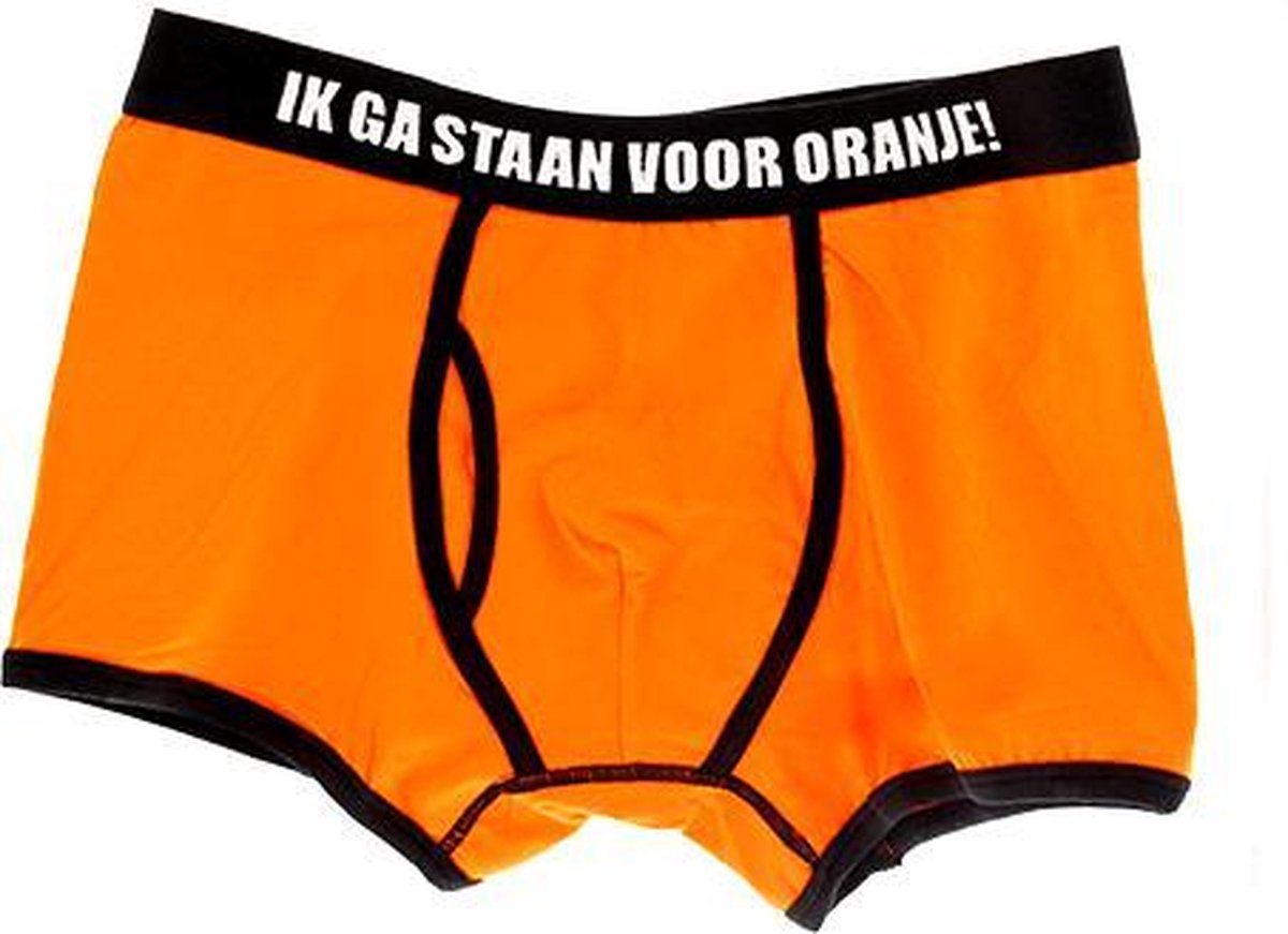 Oranje Boxershort - Koningsdag - Heren Ondergoed - Maat: L | bol.com
