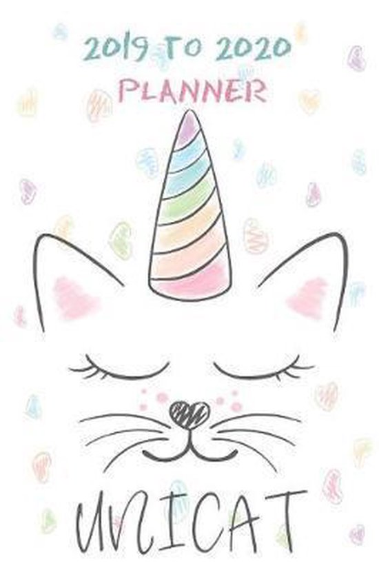 Academic Planner Cats Unicat Love Design, My Planner 9781079214956