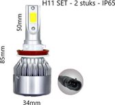 H11 autolamp set | 2x LED koplamp | COB xenon wit 6000K | 12V