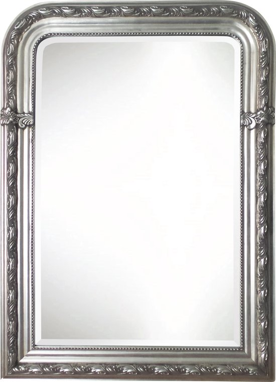 Qweens - Spiegel - Amber- zilver - buitenmaten breed 80 cm x hoog 180 cm. |  bol.com