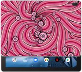 Tablethoes Lenovo Tab E10 Swirl Pink