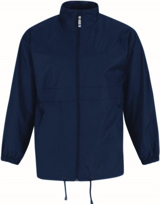 Vêtements de pluie pour hommes - Veste coupe-vent / imperméable Sirocco en bleu foncé - adultes S (48) marine