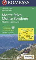 Kompass WK687 Monte Stivo, Monte Bondone, Roverto, Mori, Arco