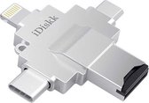 Lightning iDISKK® PRO 4 in 1 Micro-SD iPhone/iPad Memory