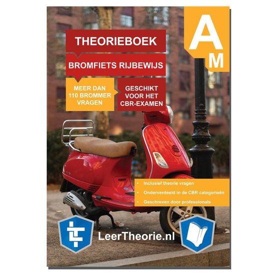 Scootertheorieboek 2022 - Bromfiets Theorieboek - Rijbewijs AM + USB 20 scooter theorie-examens