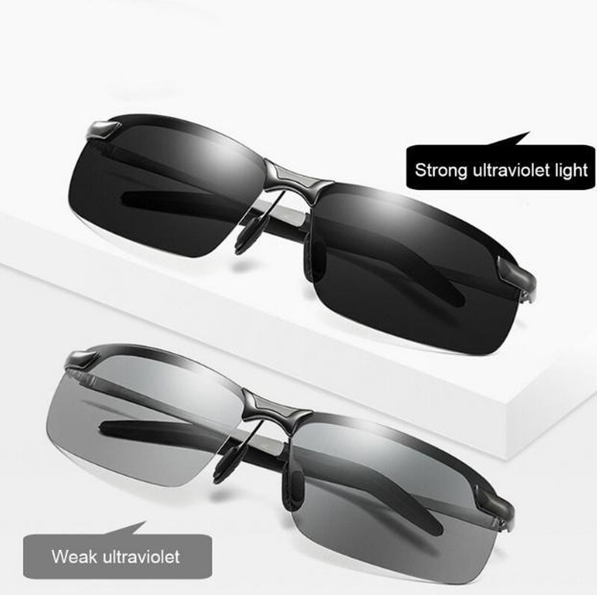 Meekleurende Zonnebril met UV-bescherming - Geschikt voor Cabrio en Auto  Bril -... | bol