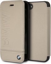 iPhone 8/7/6s/6 Bookcase hoesje - BMW -  Beige - Leer