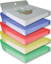 EXXO-HFP #90700 A4 XL Documentenmap - Klitsluiting - Assorti kleuren - 10 stuks