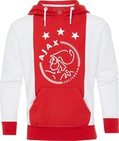Ajax hooded sweater kinderen - wit/rood - maat L