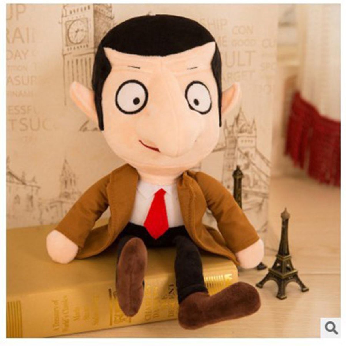 Figurine Solaire - Mr Bean et son Ourson 15 cm - Figurine de