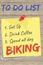 To Do List Biking Blank Lined Journal Notebook