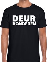 Deur donderen festival t-shirt zwart heren S