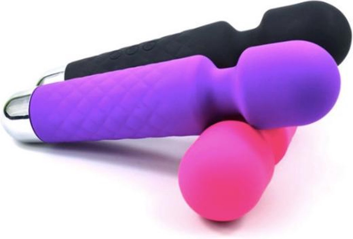 Goedkoopste Wand Vibrator – Wand Massager - Massage - Wand Massager Draadloos - Massager - USB oplaadbaar - Paars
