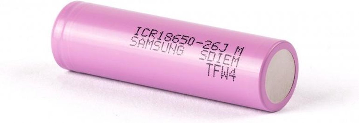 1 stuk - 18650 Samsung ICR18650-26J 5.2A 2600mAh