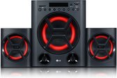 LG HI-FI-luidsprekers - 40 W LK72B met subwoofer - Afstandsbedieningen - Bluetooth-verbinding - USB / SD-speler