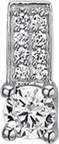 The Jewelry Collection Hanger Zirkonia - Zilver