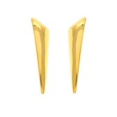 Behave® Dames oorbellen staafjes goud-kleur 3cm