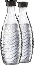 Sodastream 2 x glas flessen , Past alleen op Sodastream Crystal
