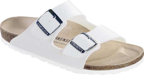 Birkenstock Arizona Dames Slippers - White  - Maat 39