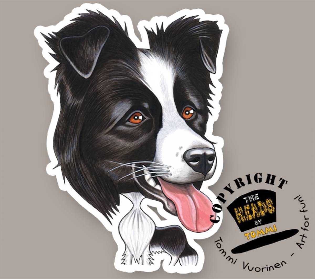 Magneet Hond Border Collie
