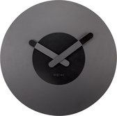 NeXtime In Touch - Klok - Rond - Ø39,5 cm - Zwart - Hout/Aluminium
