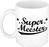 Super meester cadeau mok 300 ml - Meesterdag/einde schooljaar cadeau