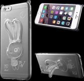 iPhone 6(S) PLUS (5.5 inch) TPU Bunny Cover hoesje case transparant