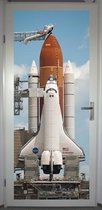 Deurposter 'Space Shuttle' - deursticker 75x195 cm