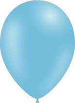 100 stuks - Feestballonnen licht blauw 26 cm pastel professionele kwaliteit