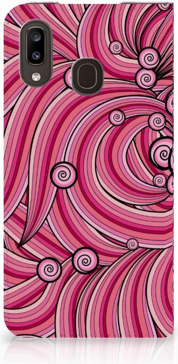 Samsung Galaxy A30 Bookcase Swirl Pink