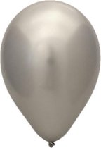 25 stuks zilver chrome latex ballon 30 cm